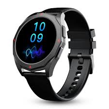 Pebble Rio smart watch, Black, Circular dial